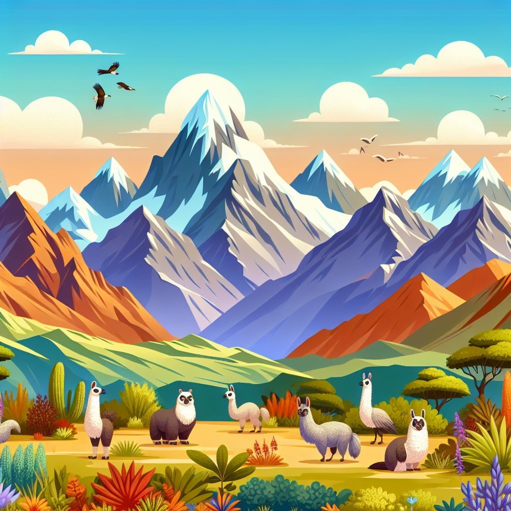 Fun fact for kids about the Andes Mountains