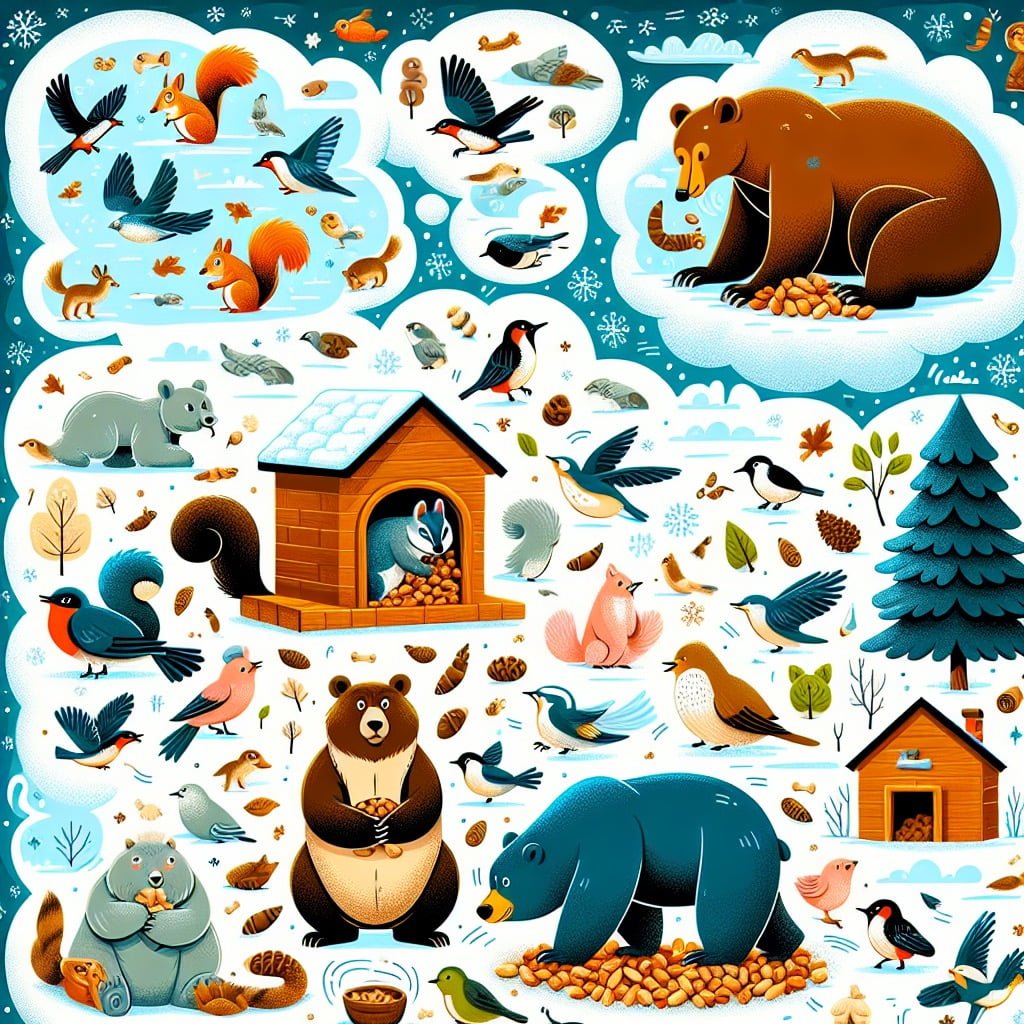 Fun fact for kids about animals preparing for winter
