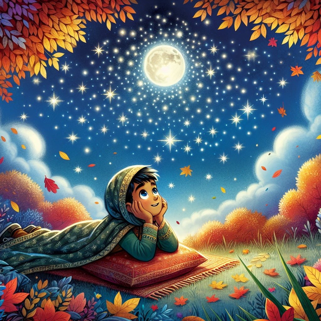 Fun fact for kids about autumn stargazing