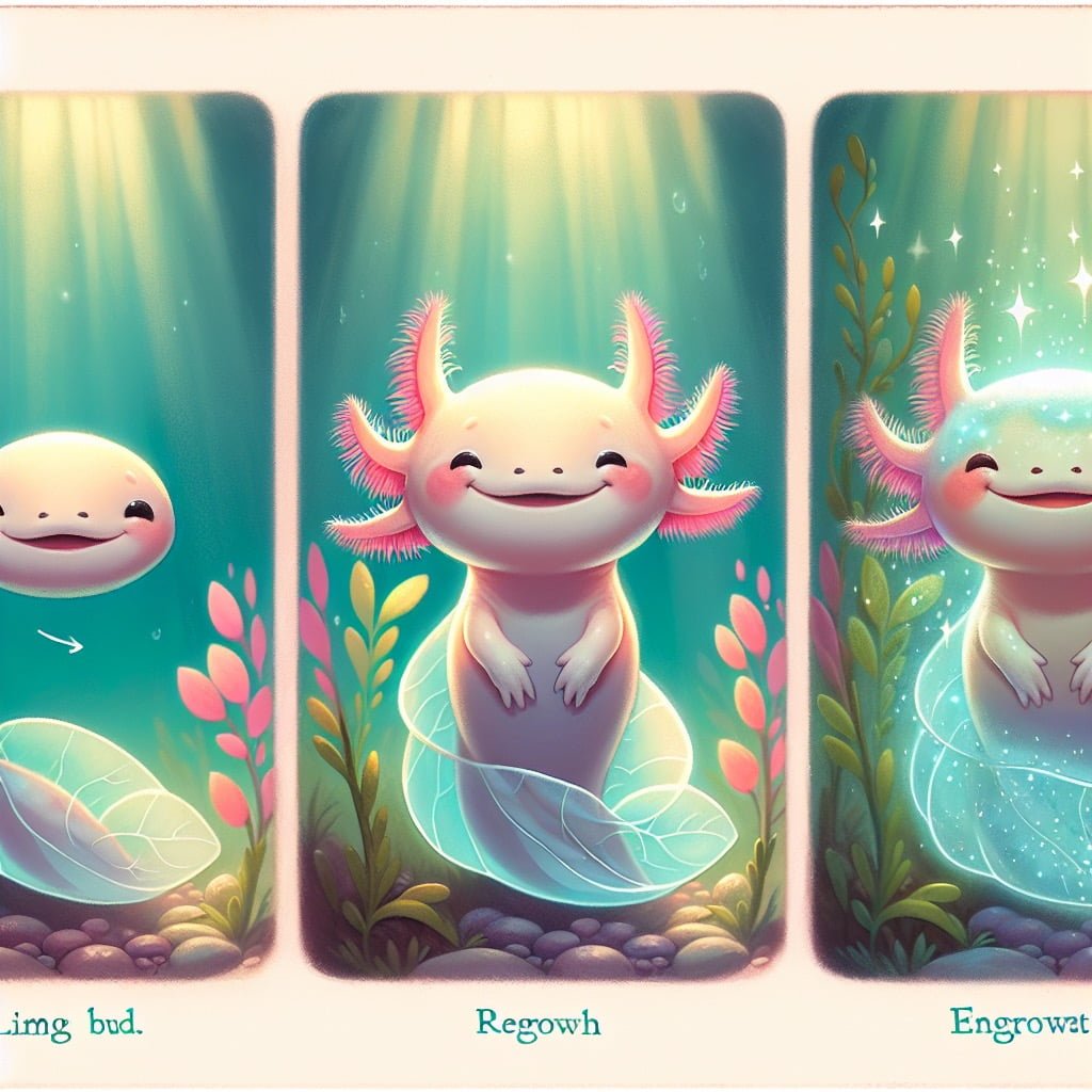Fun fact for kids about an axolotl