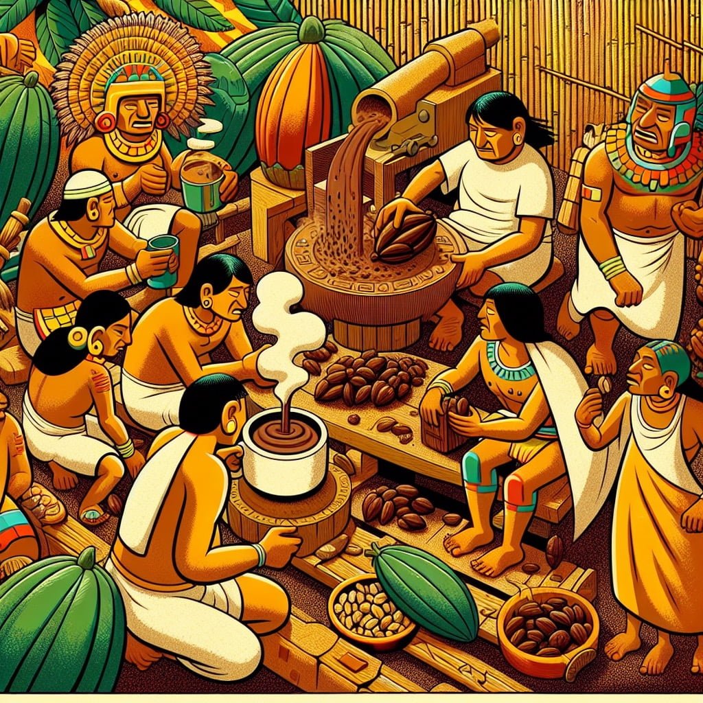 Fun fact for kids about Aztec chocolate drink