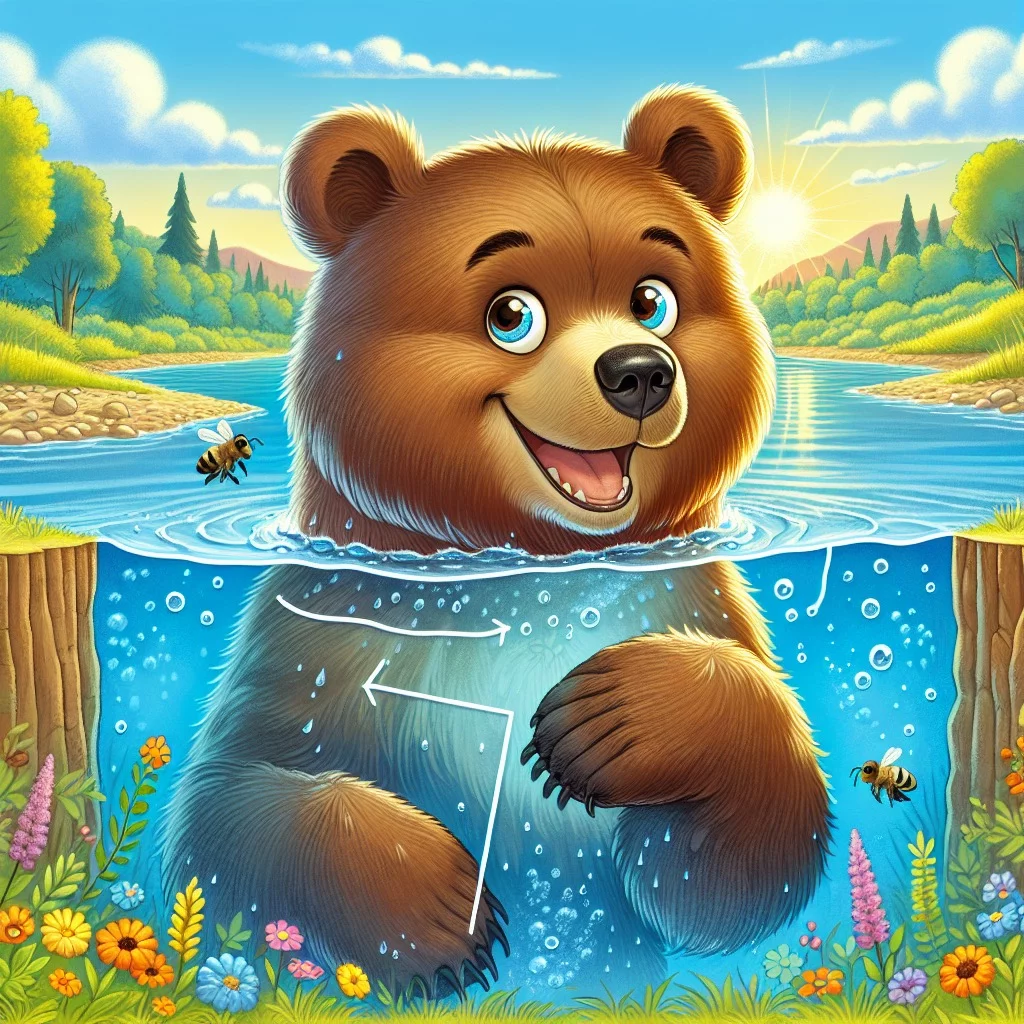Fun fact for kids about a bear's third eyelid