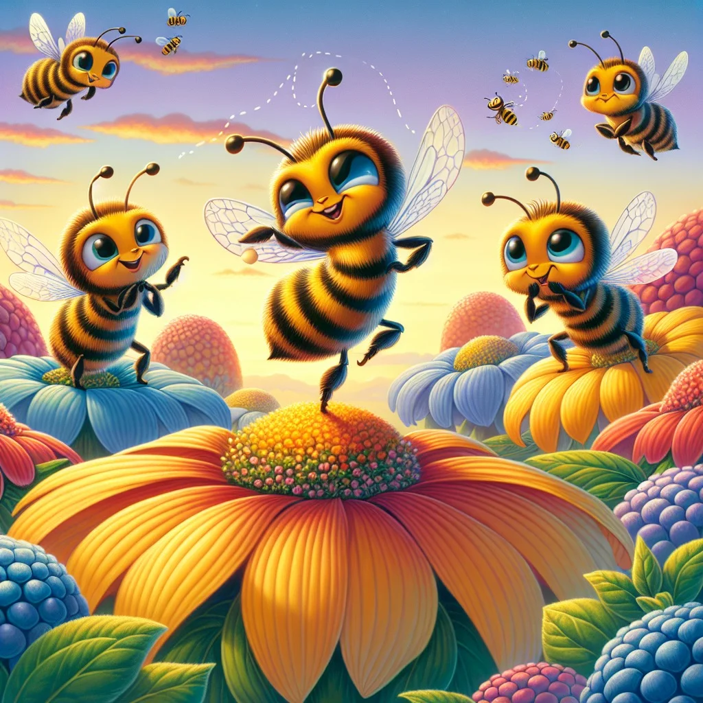 Fun fact for kids about a bee dancing