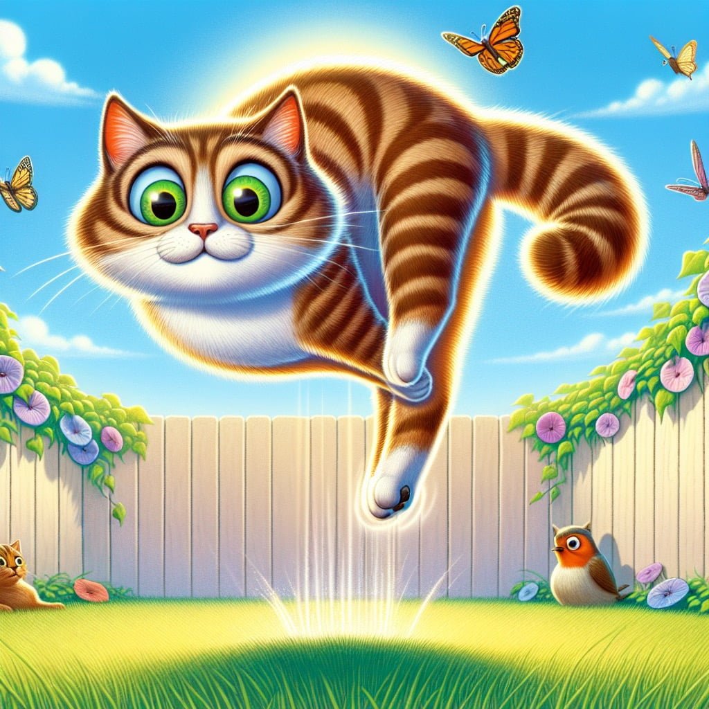 Fan fact for kids about a falling cat