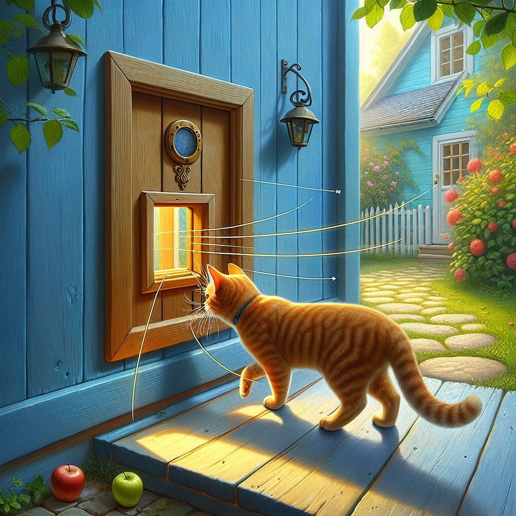 Fun fact for kids about a cat with prominent whiskers