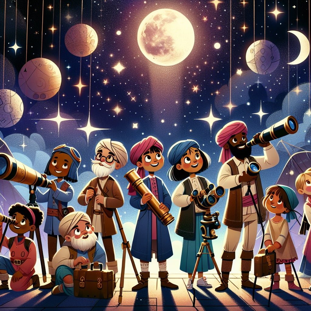 Fun fact for kids about explorers using celestial navigation