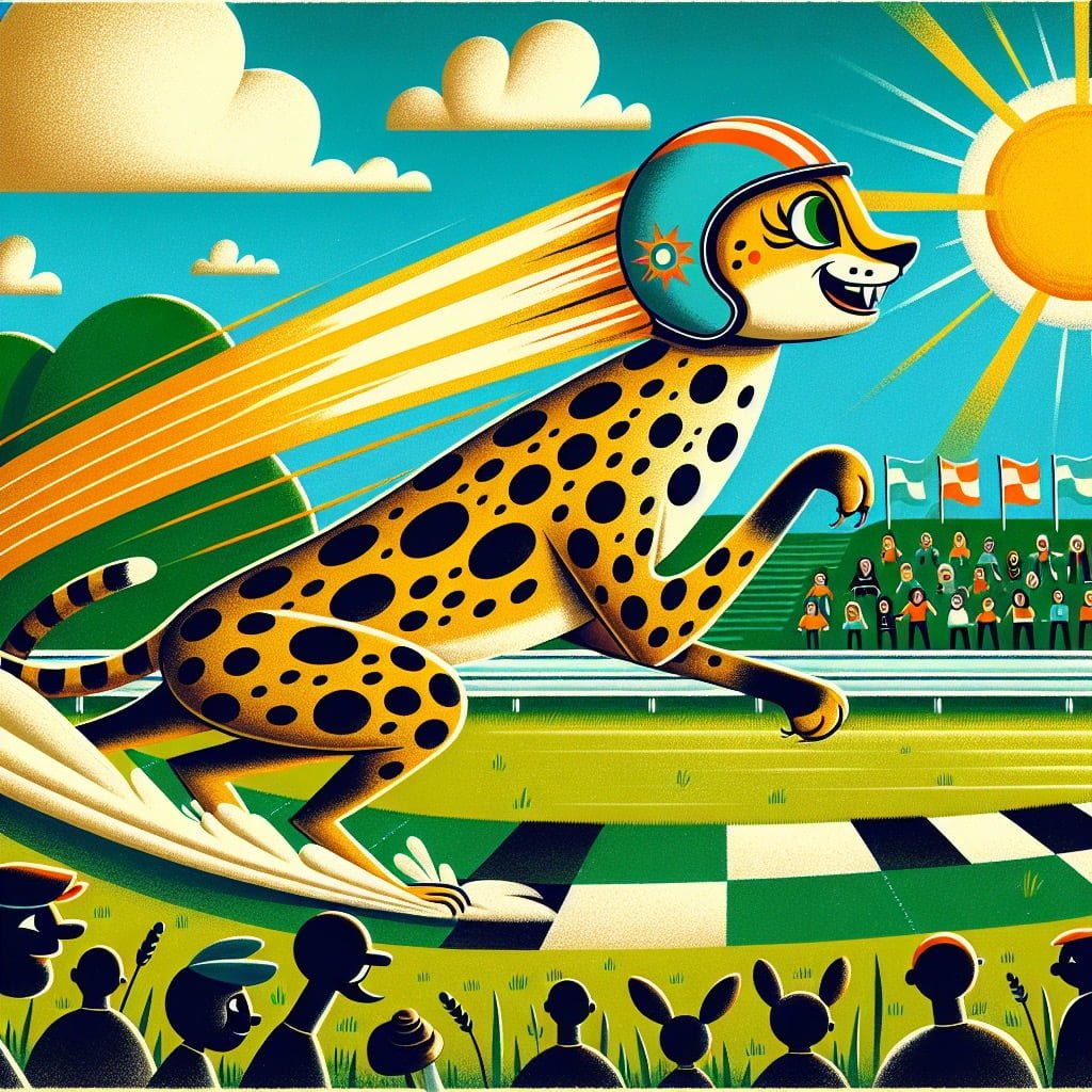 Fun fact for kids about cheetah running