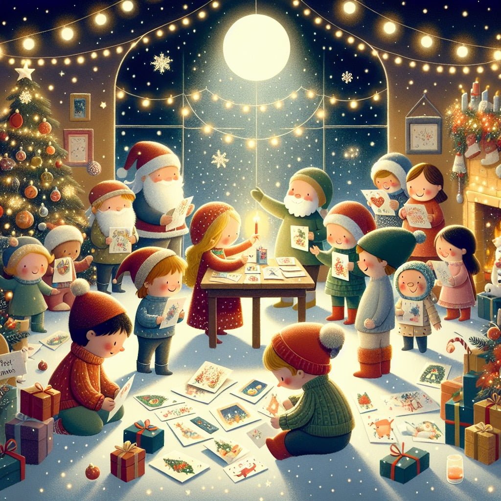 Fun fact for kids about the first Christmas cards