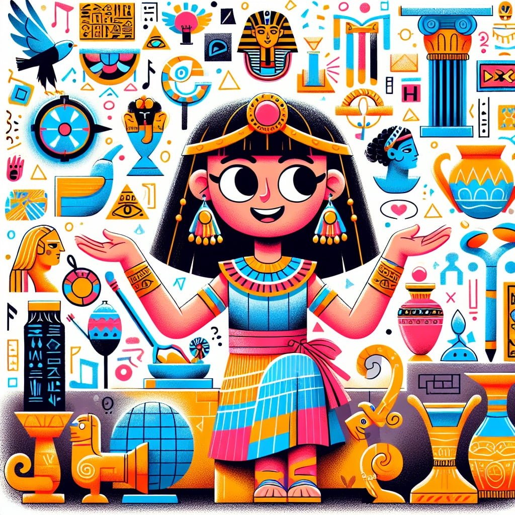 Fun fact for kids about Cleopatra's interest in cultures