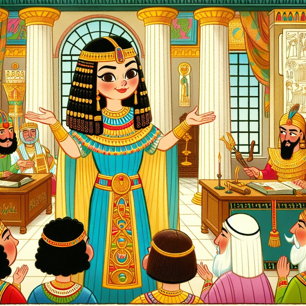 Fun fact for kids about Cleopatra's leadership skills