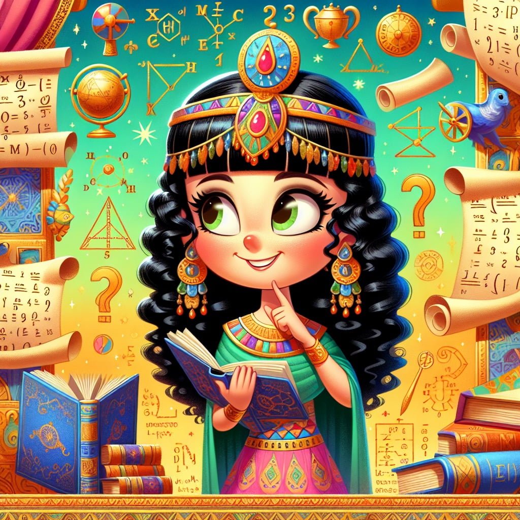 Fun fact for kids about Cleopatra's expertise in math and philosophy