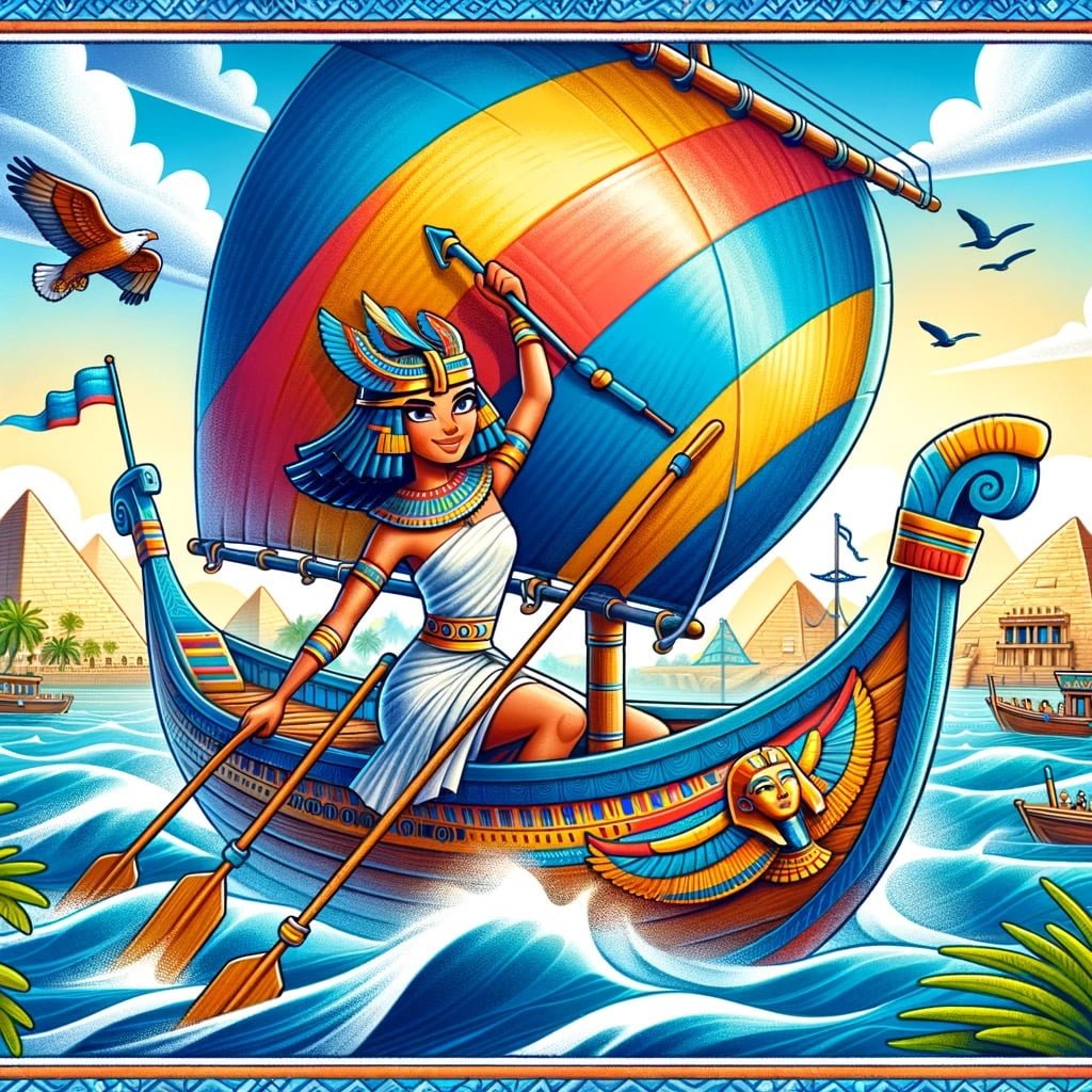 Fun fact for kids about Cleopatra's sailing skills