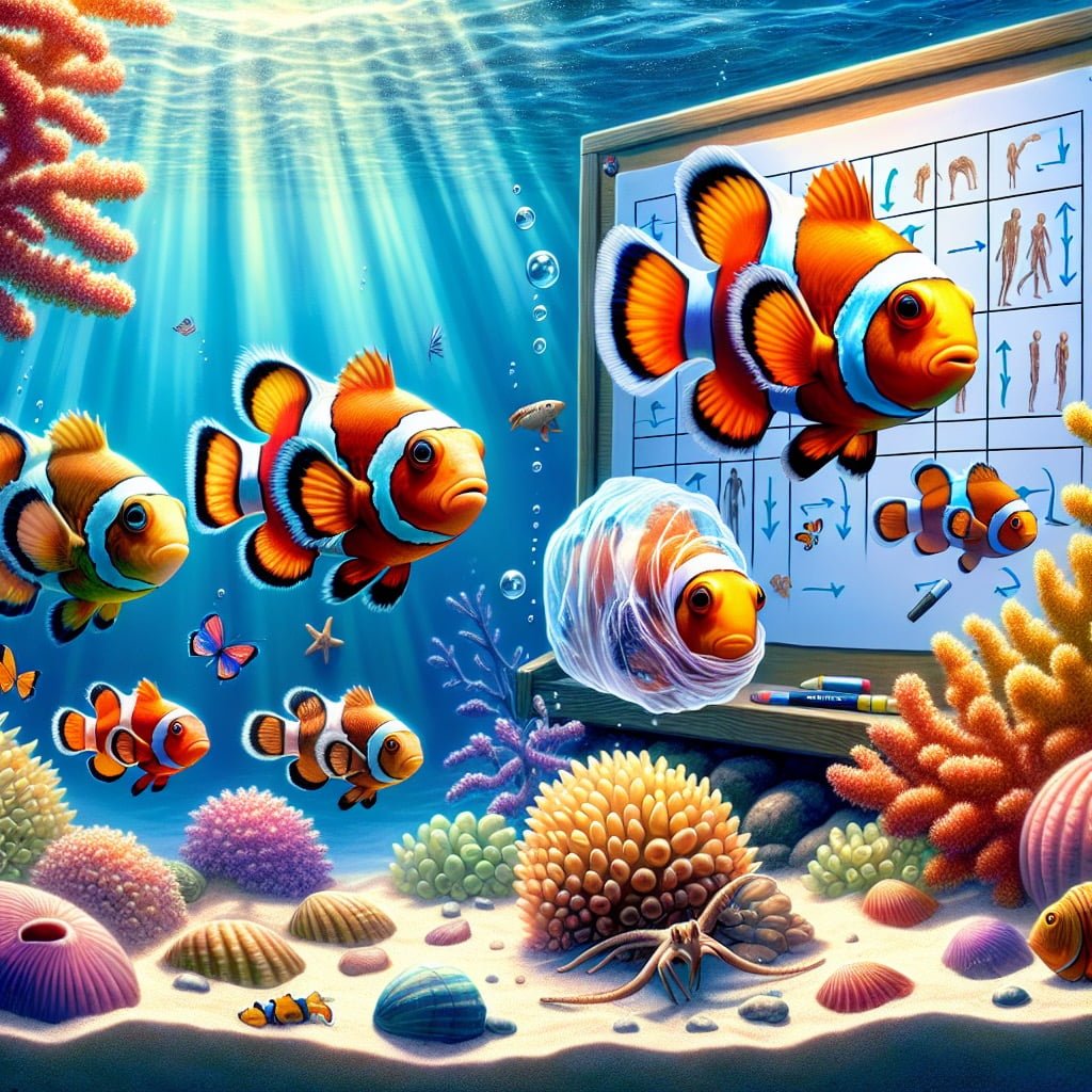 Fun fact for kids about a clownfish