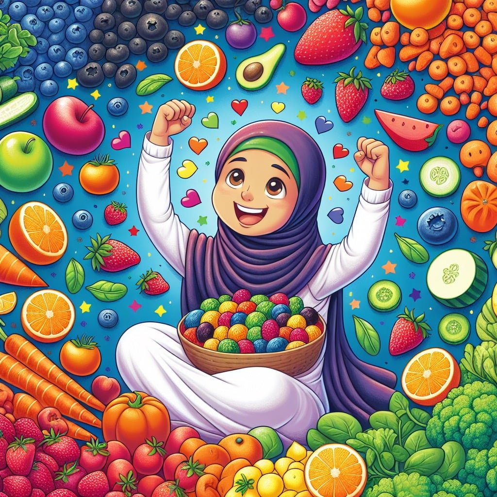 Fun fact for kids about colorful foods