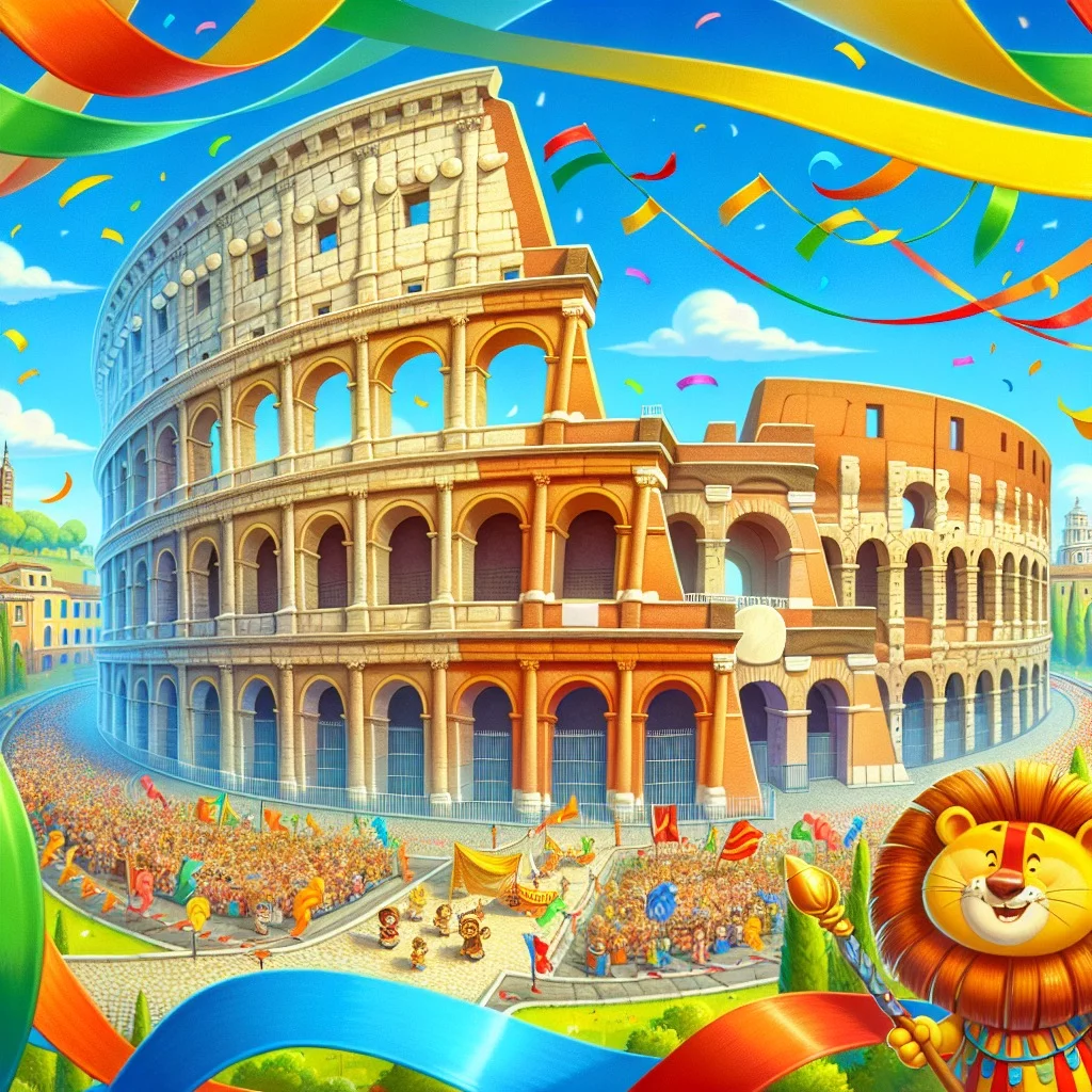 Fun fact for kids about the Colosseum in Rome