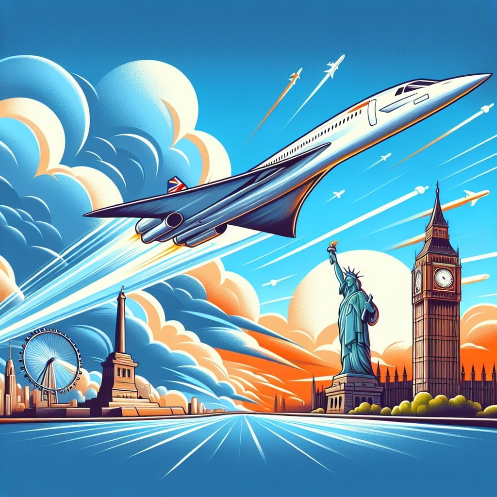 Fun fact for kids about the Concorde supersonic jet