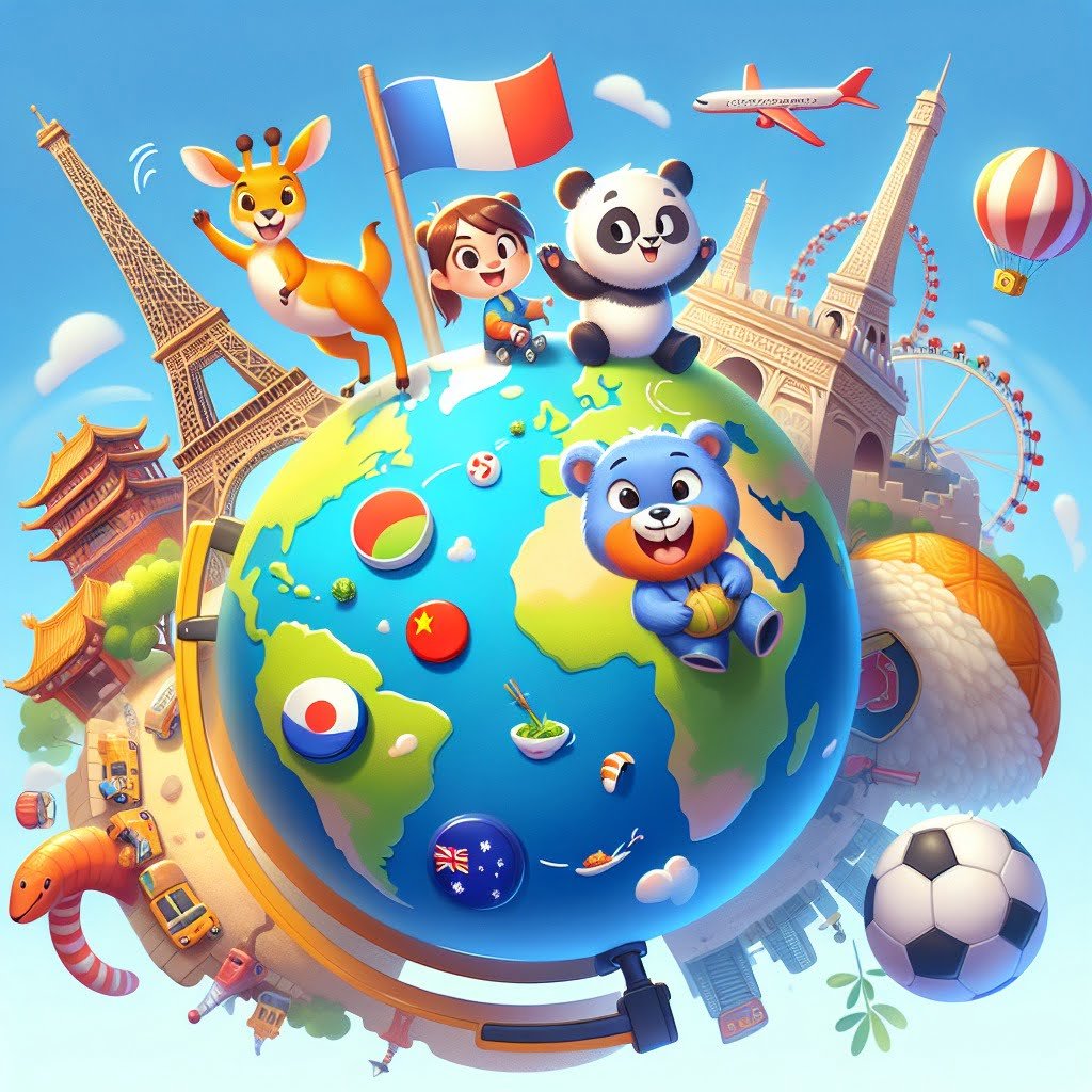 Main image for the post with 10 Exciting Fun Facts for Kids About Countries