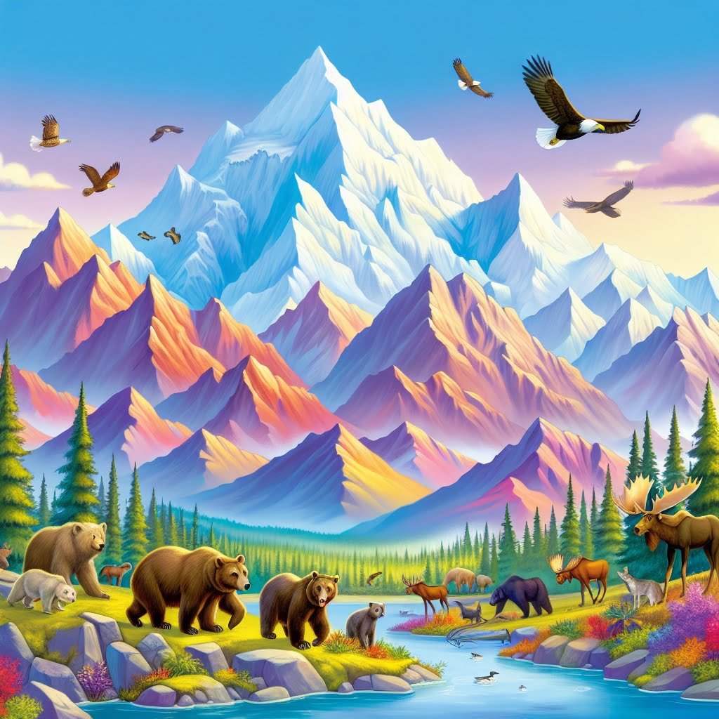 Fun fact for kids about the tallest mountain in Denali National Park