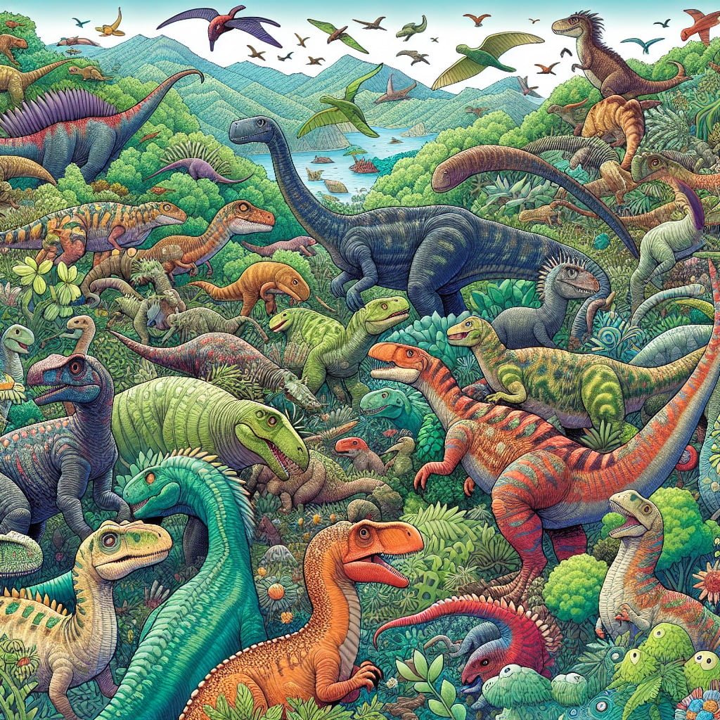 Fun fact for kids about the variety of dinosaurs