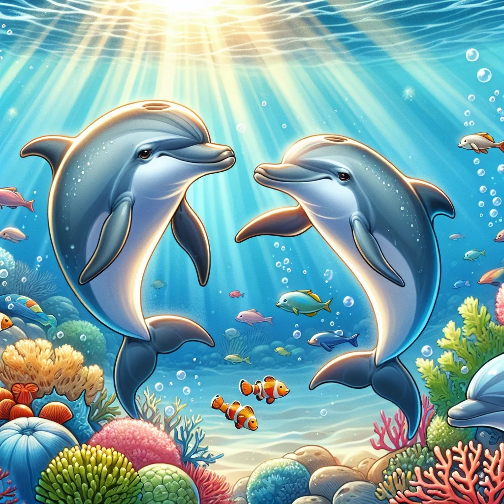 Fun fact for kids about dolphins communicating