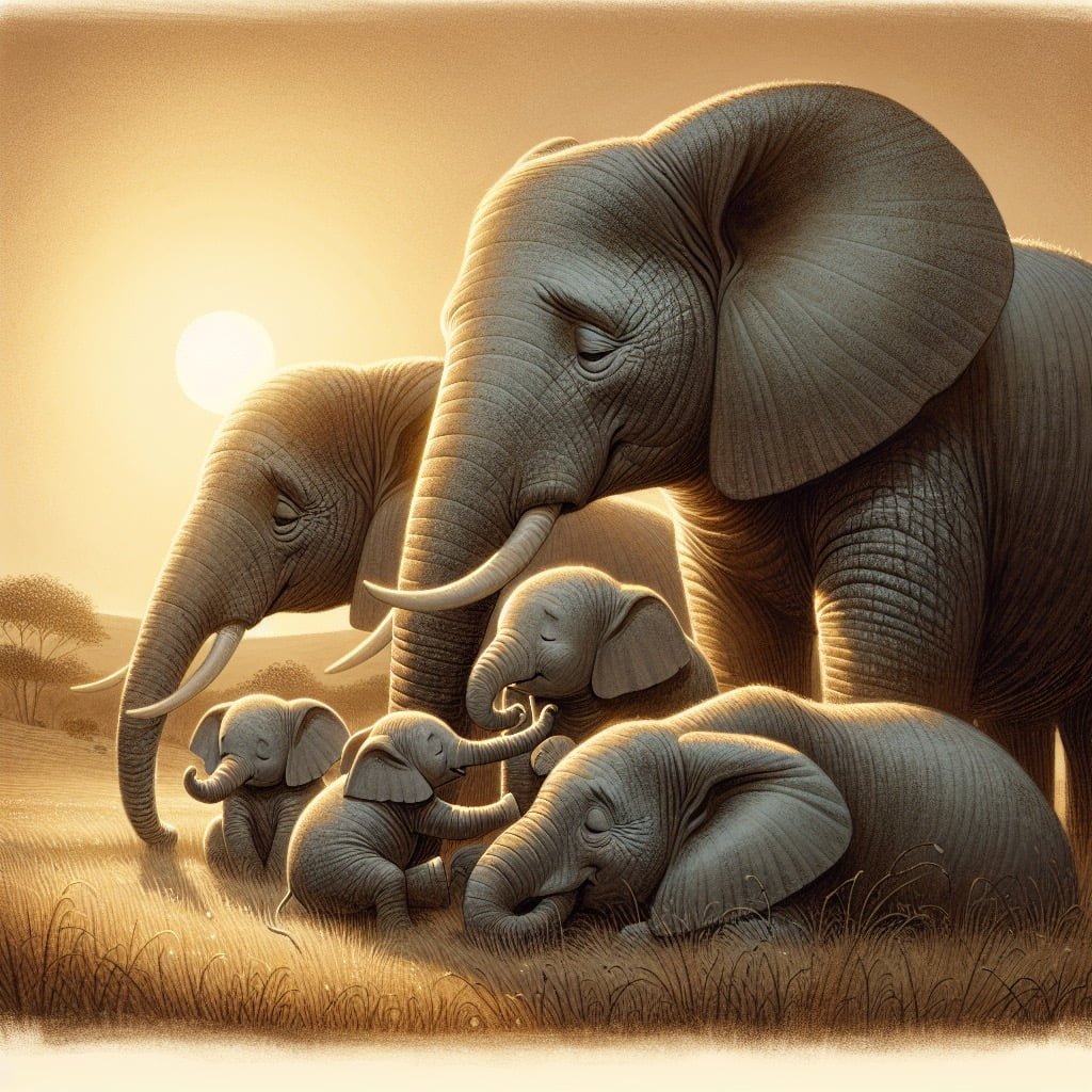 Fun fact for kids about grieving Elephants