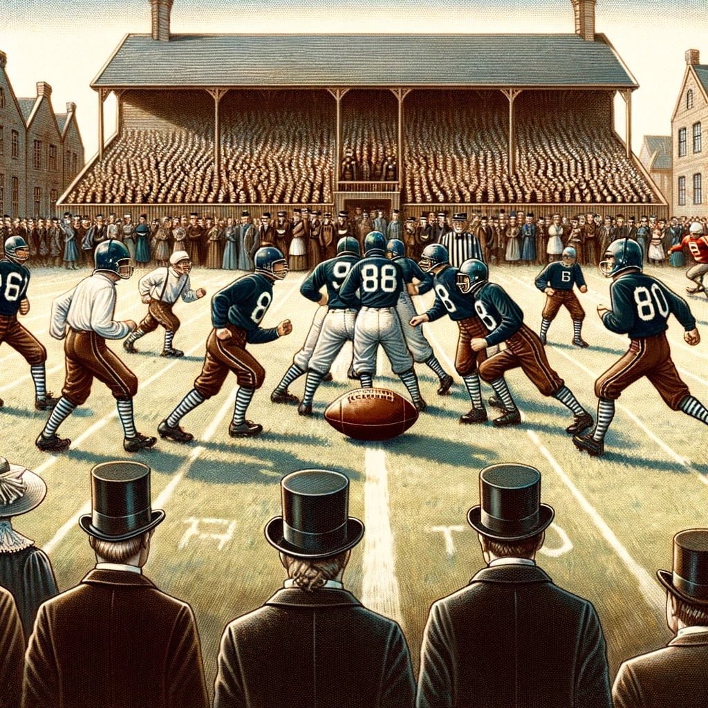 Fun fact for kids about first football game