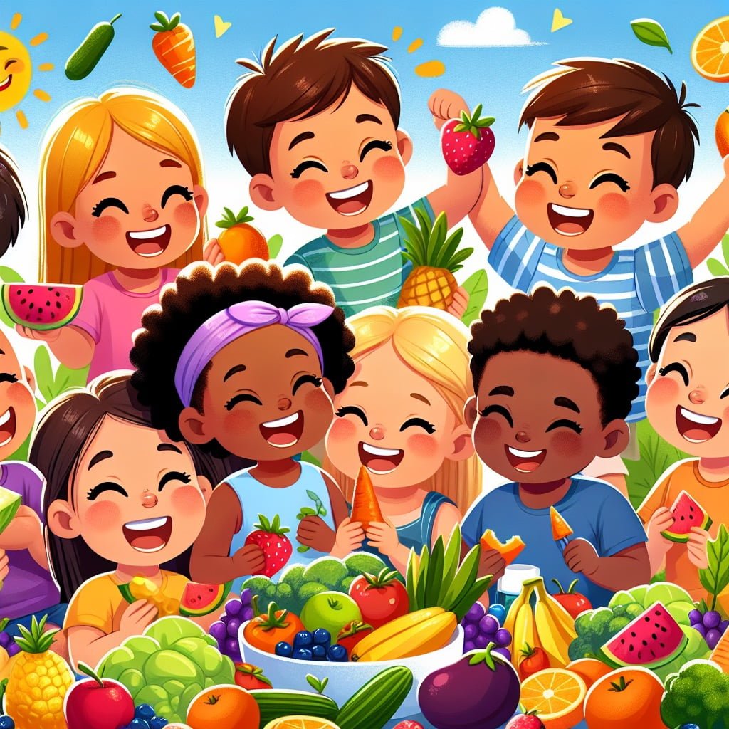 Fun fact for kids about snacking on fruits and vegetables
