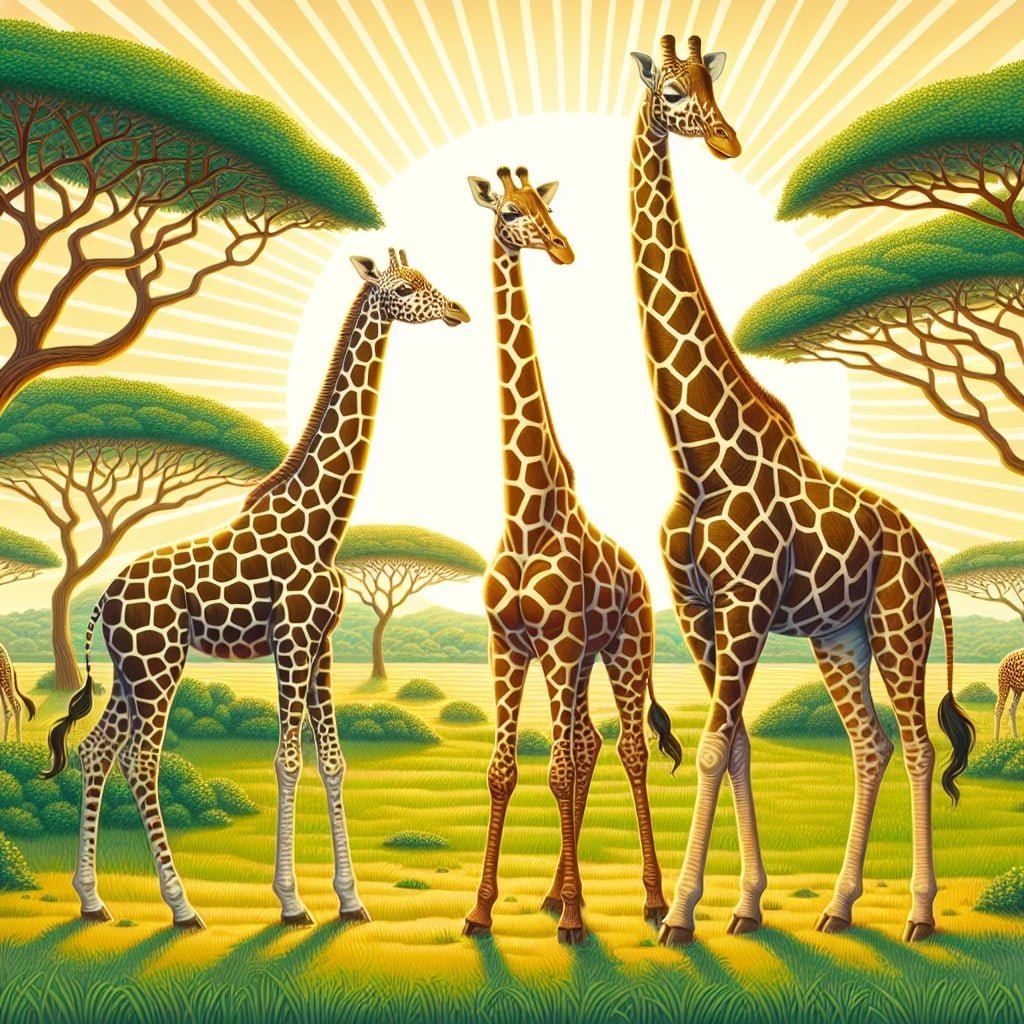 Fun fact for kids about a giraffe's spots