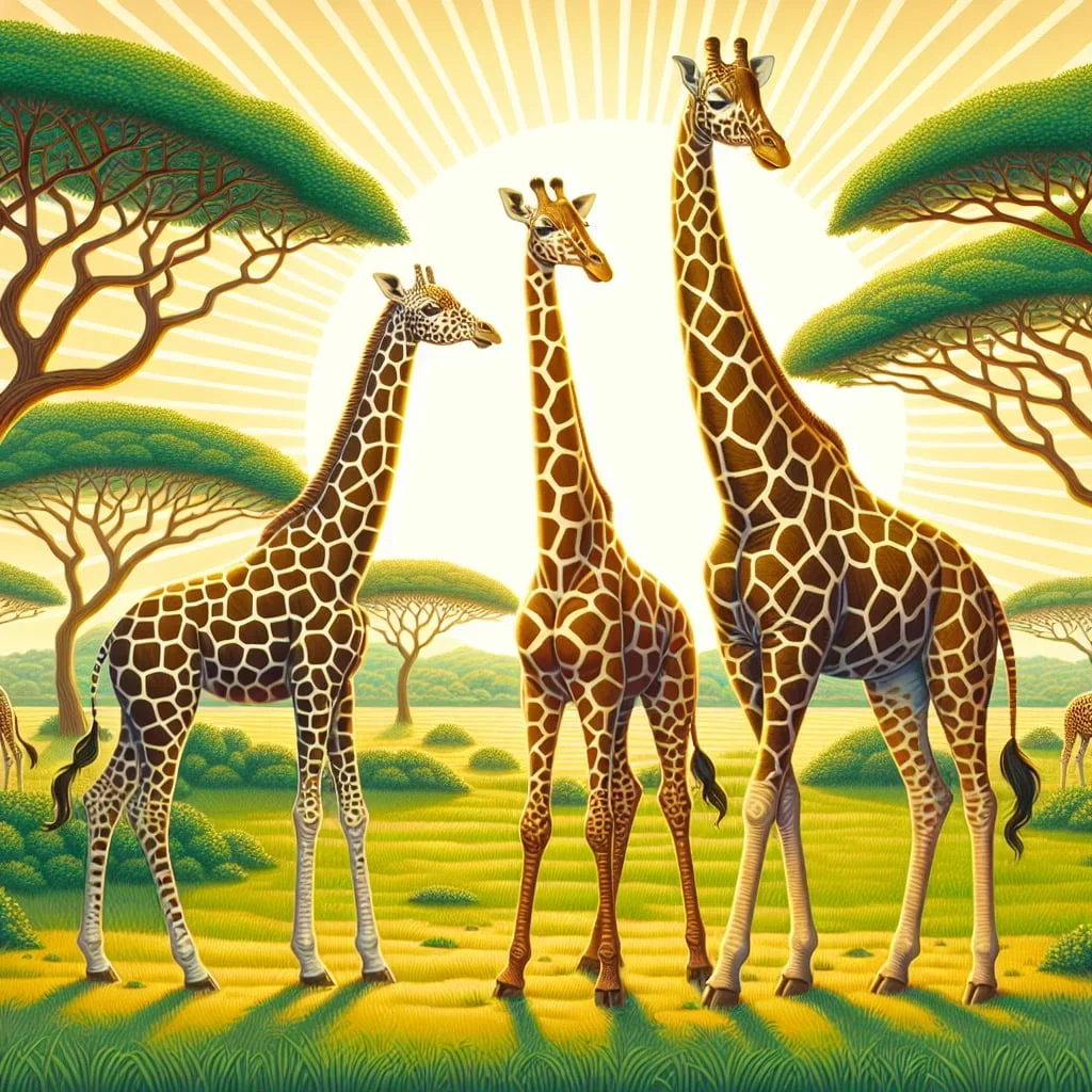 Fun fact for kids about a giraffe's spots