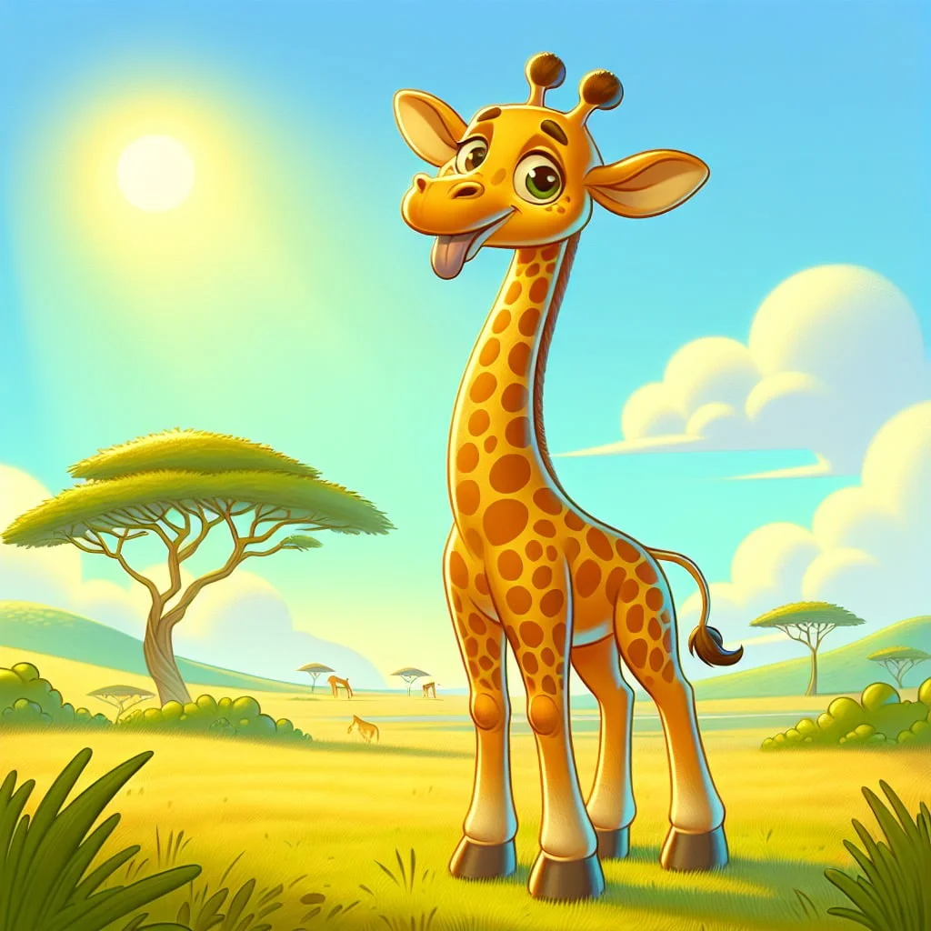 Fun fact for kids about a giraffe’s long tongue