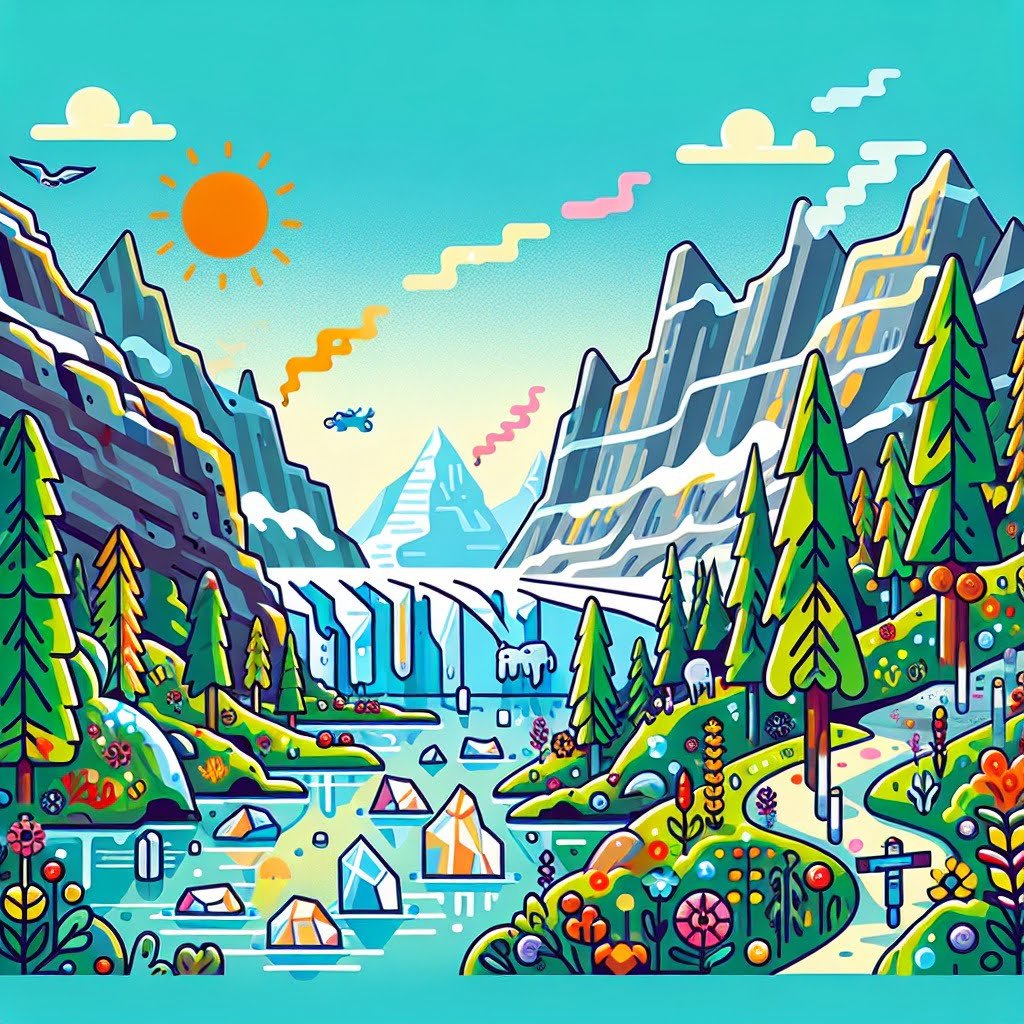 Fun fact for kids about the melting glaciers of Glacier National Park
