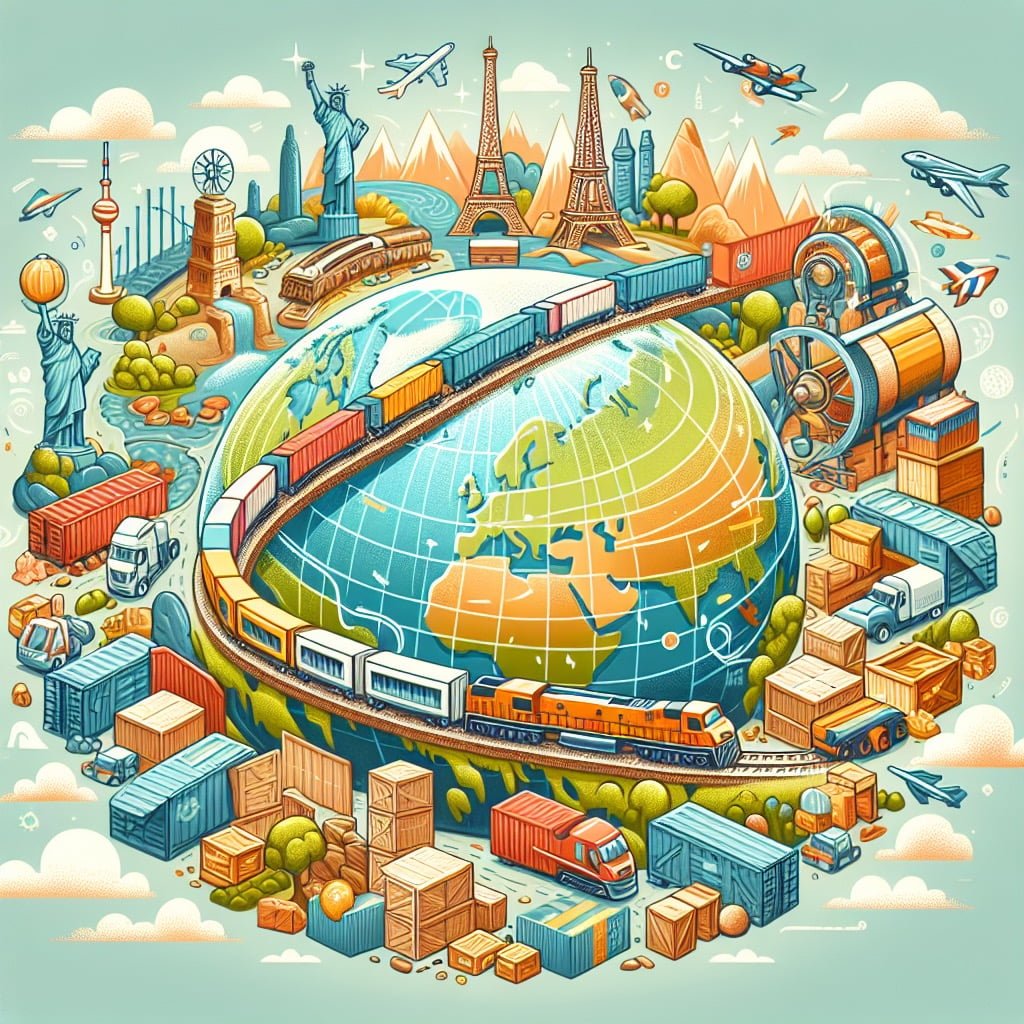 Fun fact for kids about trains contributing to global trade