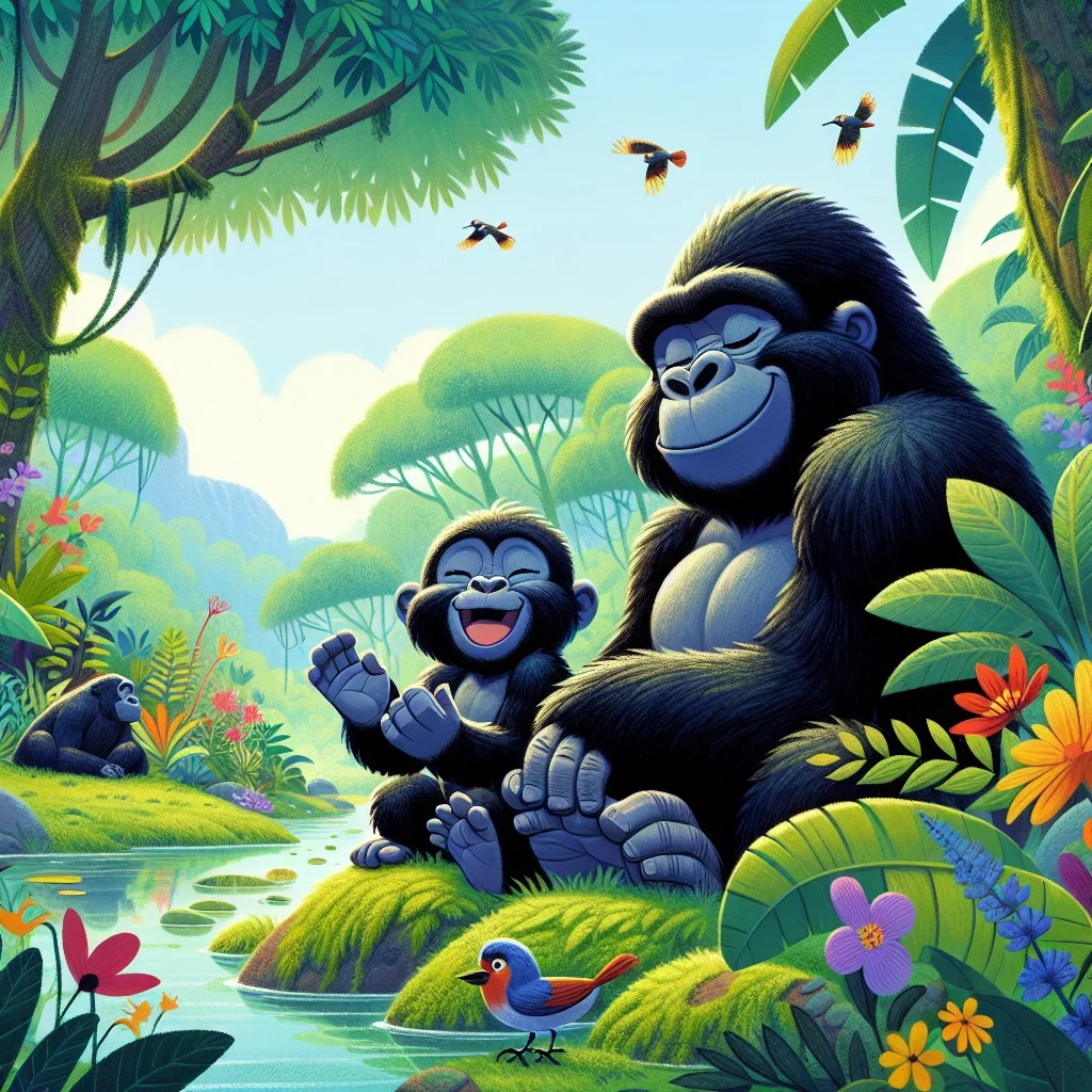 Fun fact for kids about a gorilla singing