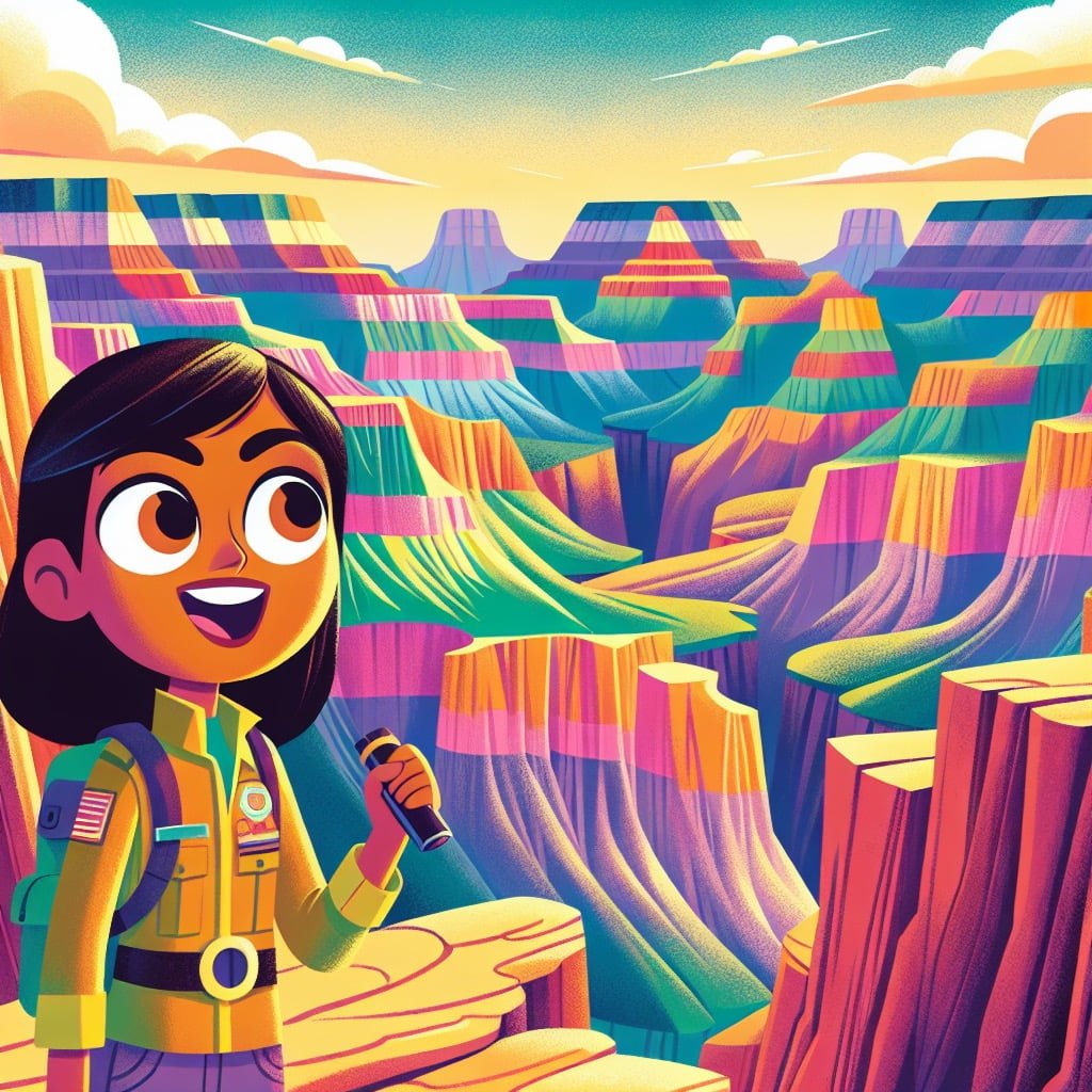 Fun fact for kids about the layers of the Grand Canyon