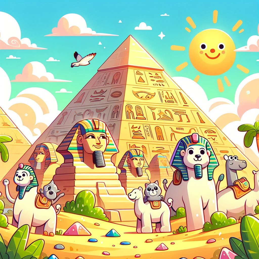 Fun fact for kids about the Great Pyramid of Giza