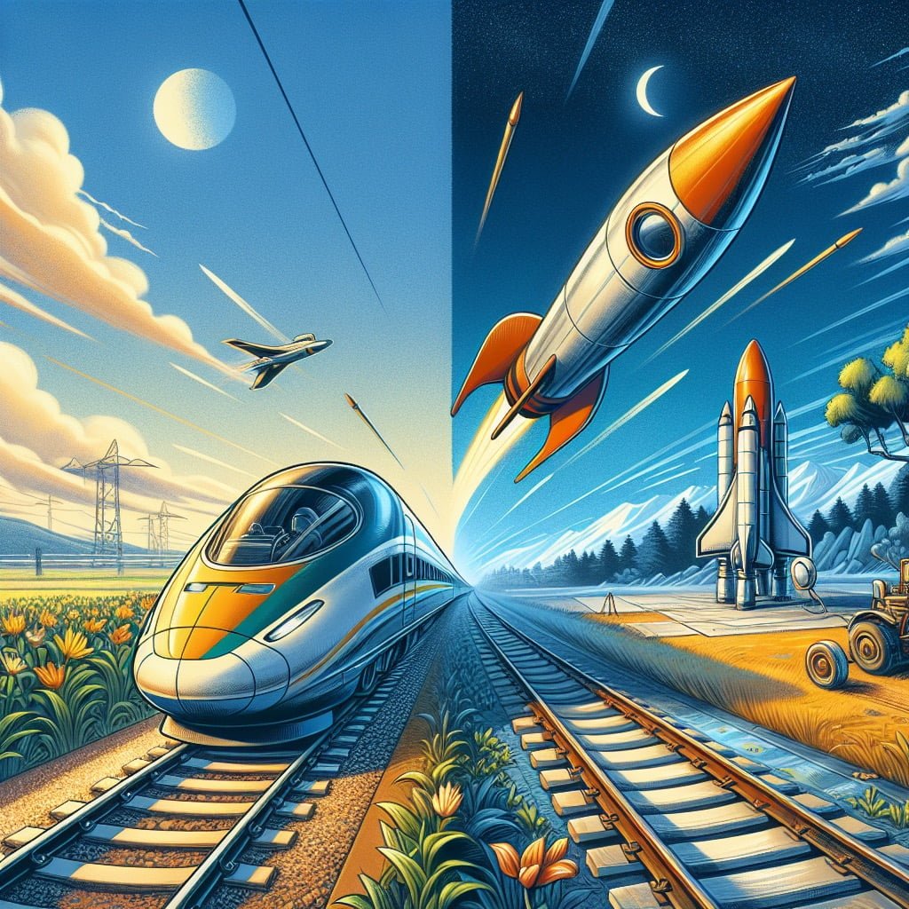 Fun fact for kids about a high-speed train