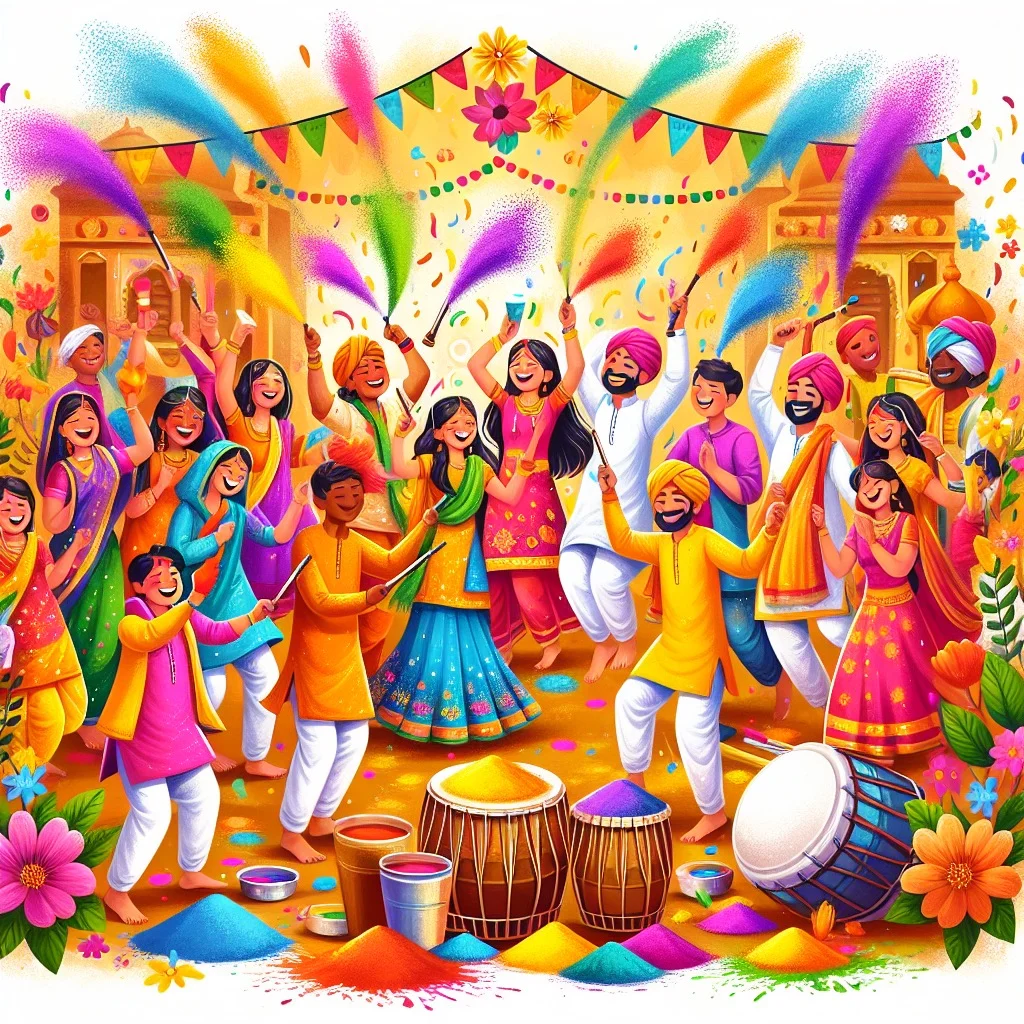 Fun fact for kids about the Colorful Indian Holi Festival