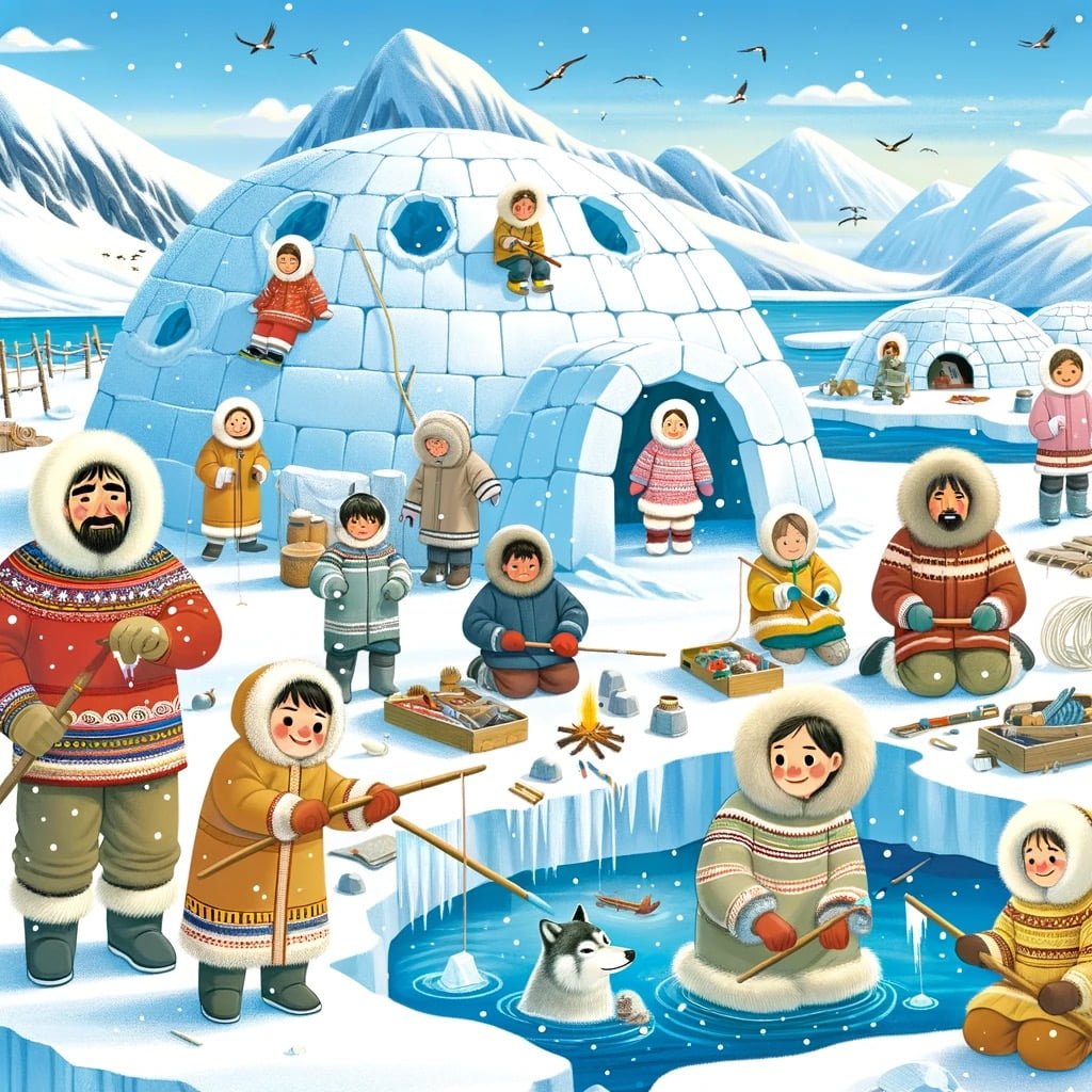 Fun fact for kids about Inuit words for snow