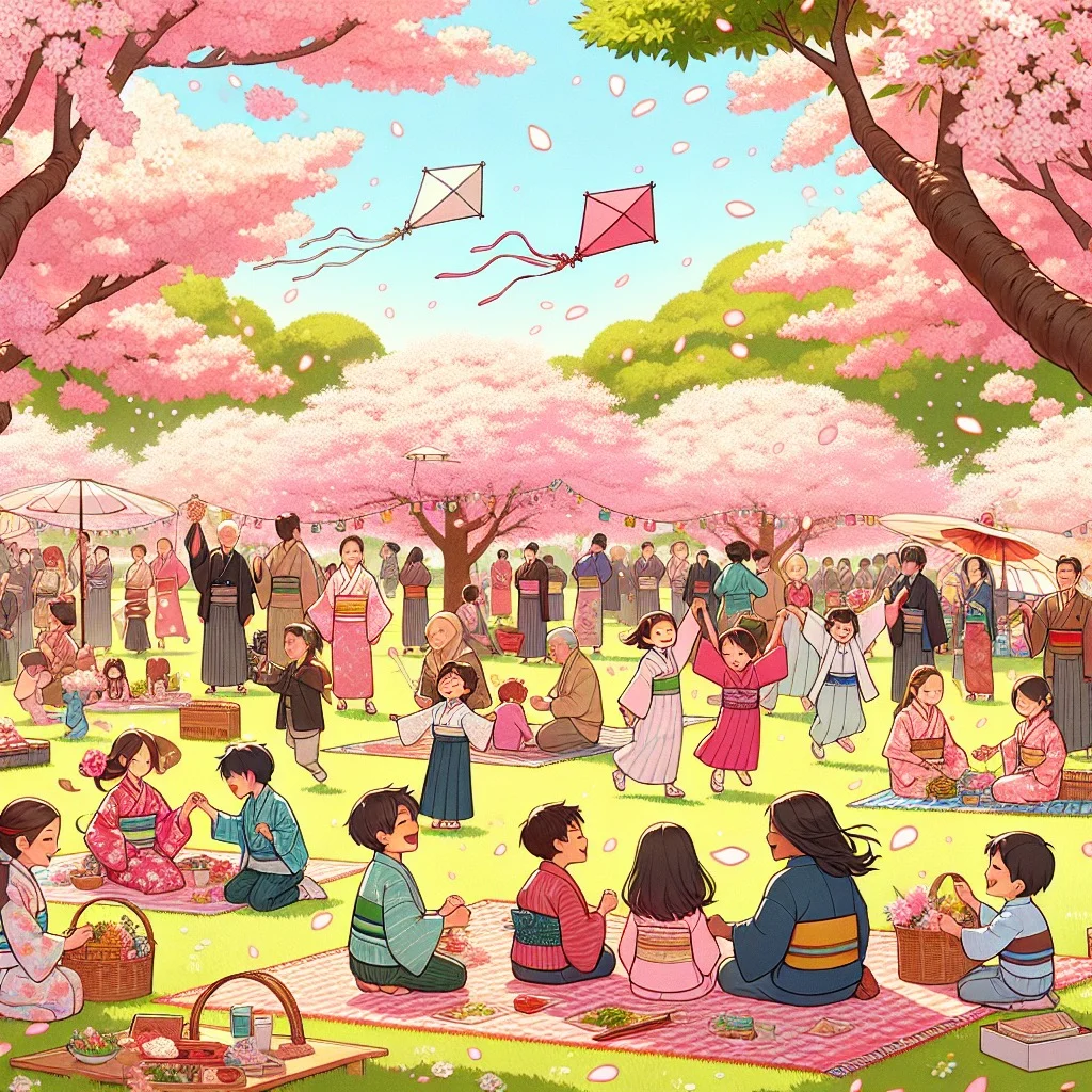 Fun fact for kids about Japan's Cherry Blossom Festival