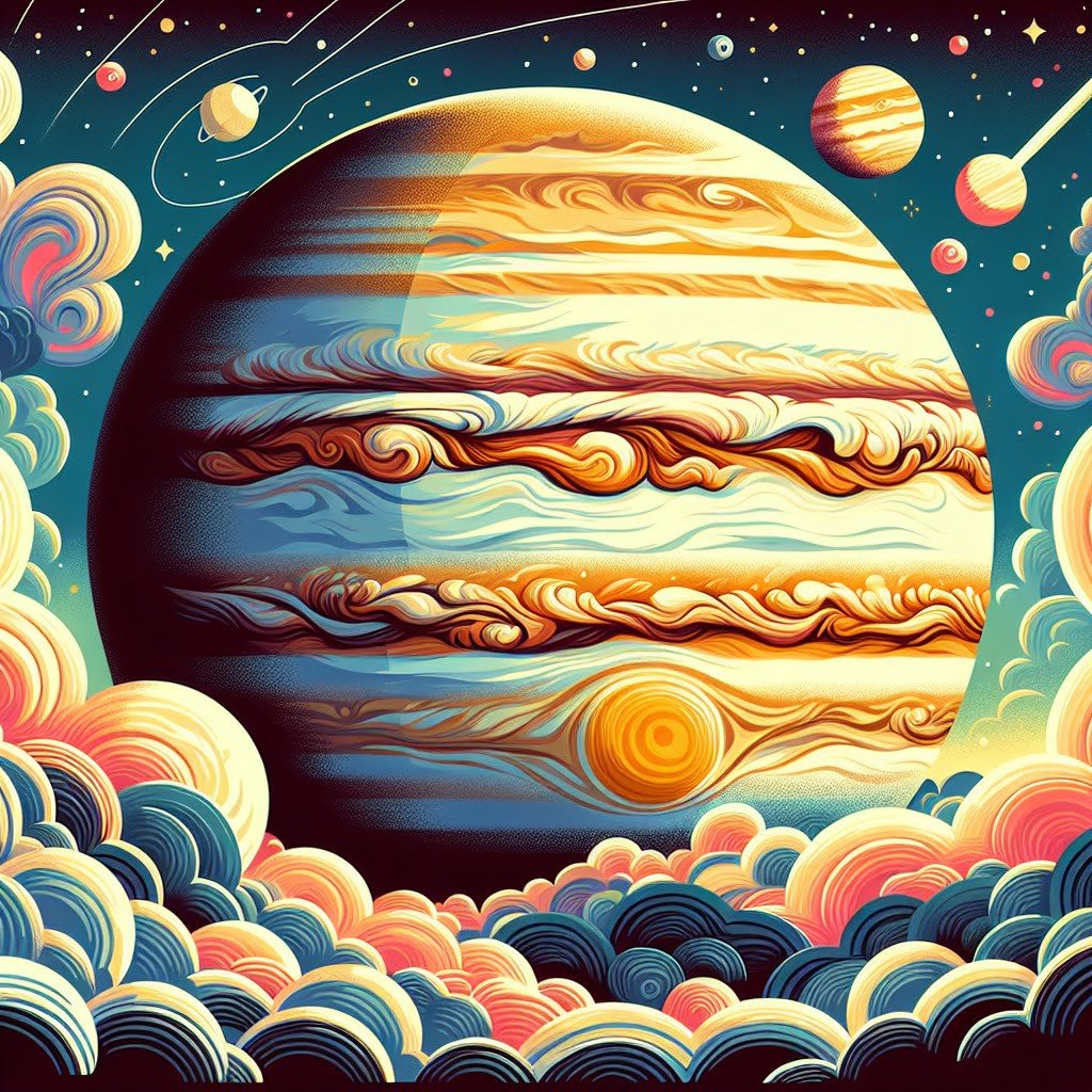 Fun fact for kids about Jupiter, the largest planet