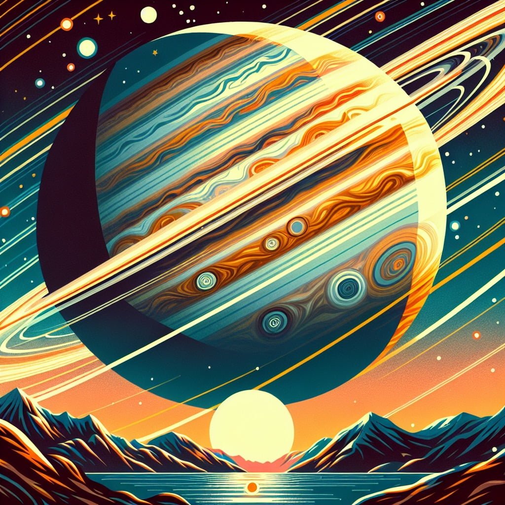 Fun fact for kids about Jupiter's faint rings