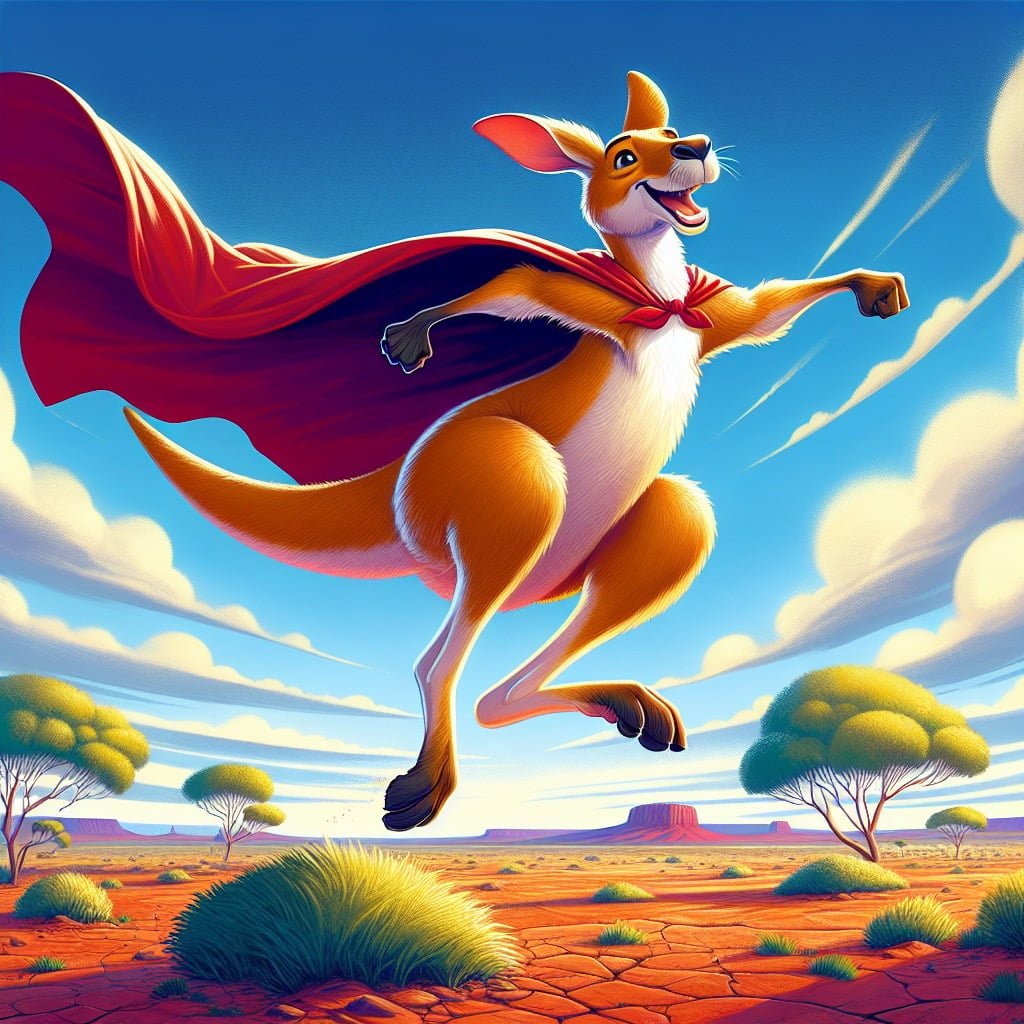 Fun fact for kids about kangaroos jumping