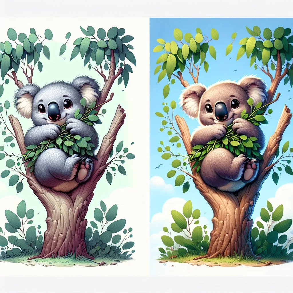 Fun fact for kids about koala digestion