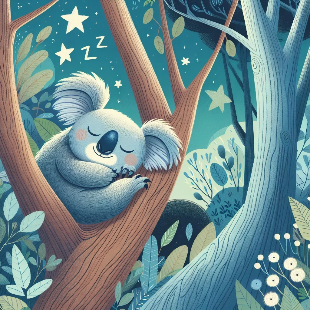 Fun fact for kids about sleeping koalas
