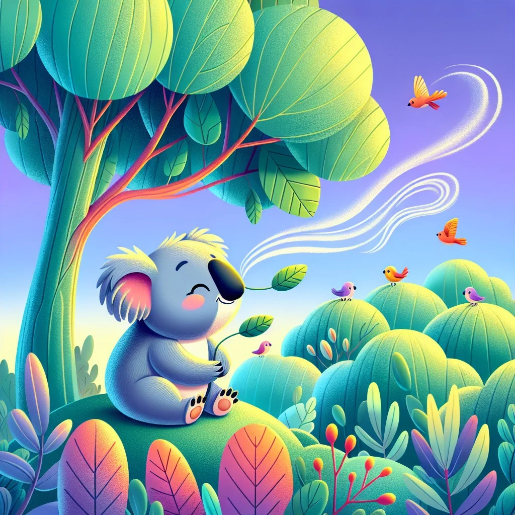 Fun fact for kids about koalas smelling