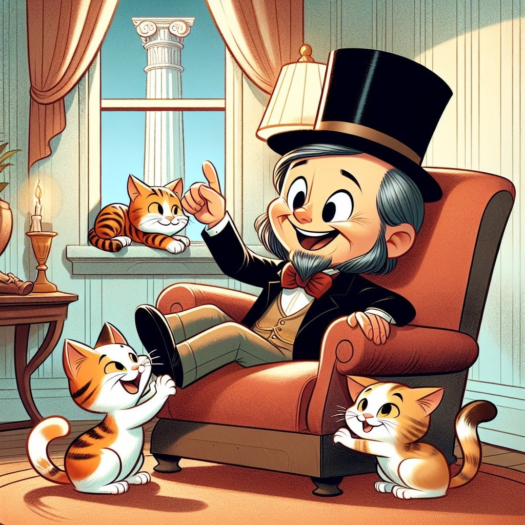 Fun fact for kids about Lincoln and cats