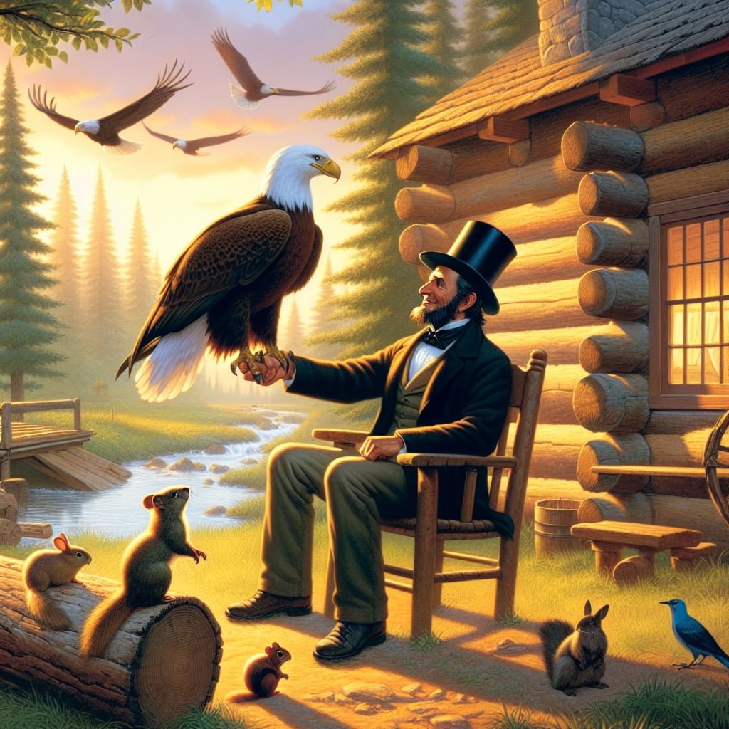Fun fact for kids about Lincoln and the bald eagle