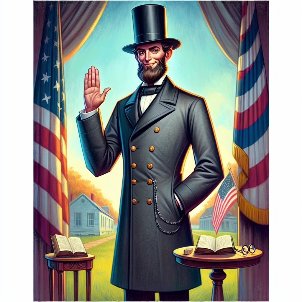 Fun fact for kids about Lincoln's hat and beard