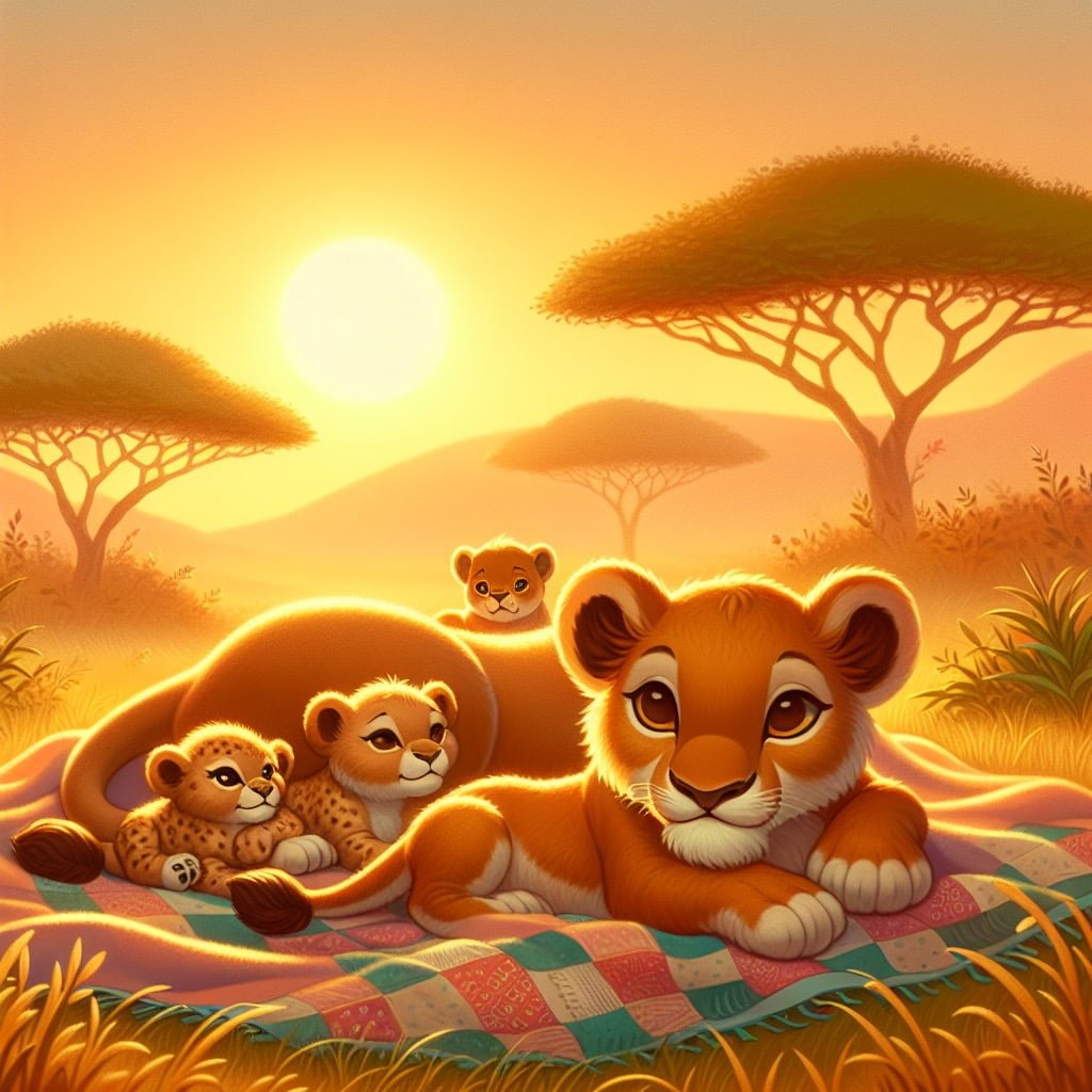 Fun fact for kids about newborn lion cubs