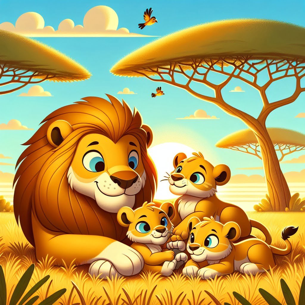 Fun fact for kids about a lion pride